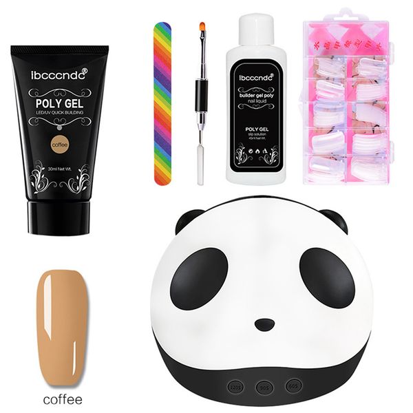 

nail art kit nails dryer nail extension poly gel fake nails tips file brush set yuf99