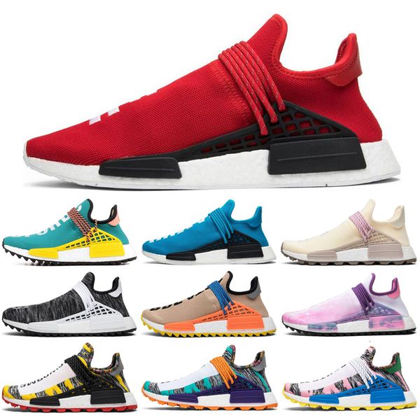 

human race running shoes bbc cream black nerd equality tie-dye solar pack tanger oreo women mens trainer sports sneakers 36-45