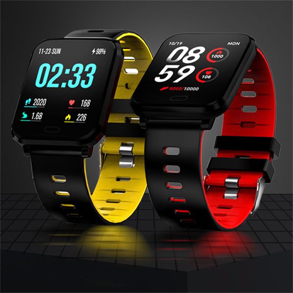 

smart band tracker ip68 waterproof rate men heart pressure monitor blood smart fitness watch k10 ios smartwatch for bracelet andr mqxgq, Slivery;brown