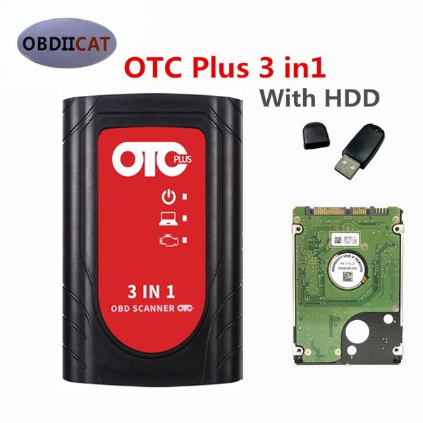 

2019 otc plus 3 in1 diagnostic tools for niss-an consult/ to-yota intelligent tester for vo-lvo vida obd scanner gts with hdd