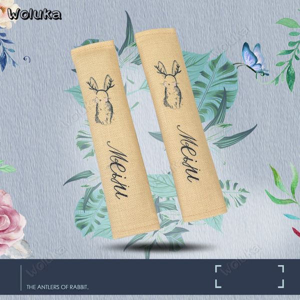 

one pair car seat belt shoulder cover car interior cartoon decoration supplies cute seat belt sheath cd50 q01