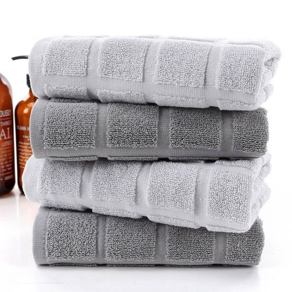 

grey geometric towels cotton thick face towel home spa swimming beach for adults kids yoga sport toalha serviette toalla facial