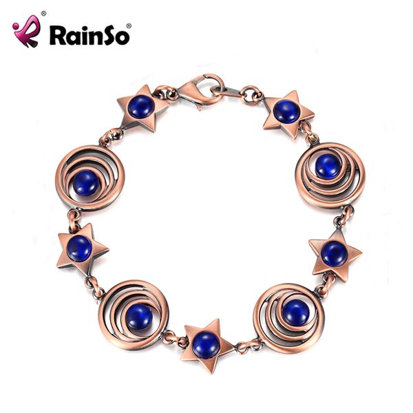 

rainso copper magnetic bracelets for women opal wristbands health care blood pressure bracelet femme drop-ship 2019, Golden;silver