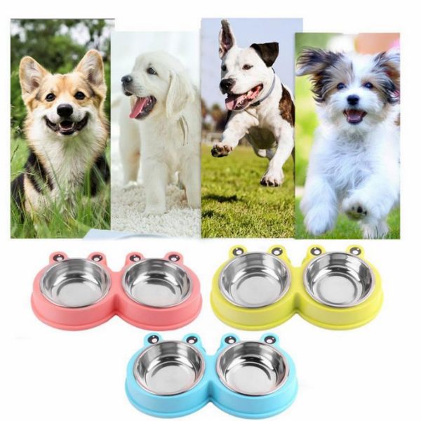 2019 Stainless Steel Double Pet Bowls For Dog Puppy Cats Food