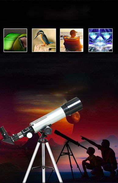 

monocular f36050 astronomical telescope 360x50 refractor telescope with portable tripod exploration gifts toys for kids adults fashion