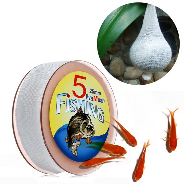 

5m pva 25/37/44mm mesh refill carp fishing stocking boilie rig bait wrap bags