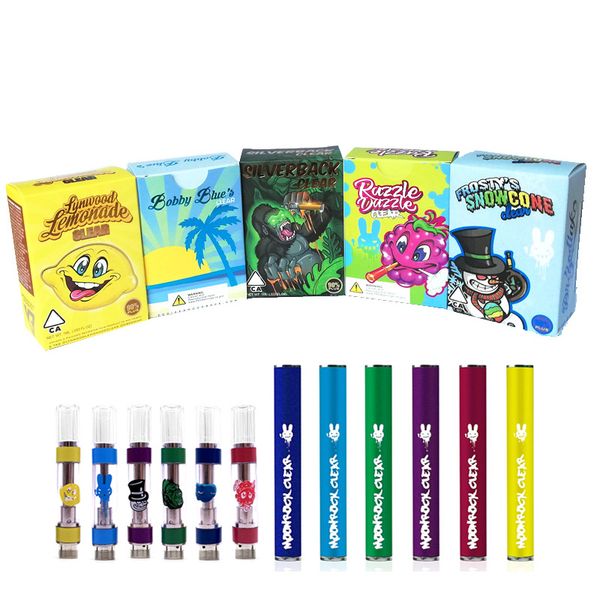 

Moonrock Start Kit Rechargable 350mah Vape Battery 0.8ml 1ml press on tip Cartridge SILVERBACK CLEAR RAZZLE DAZZLE FROSTY SNOWCONE dhl free