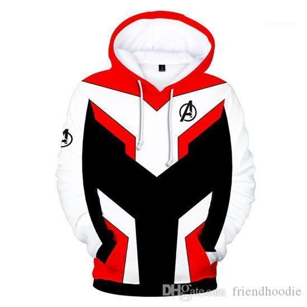 

cos new arrival mens hoodies avengers endgame 3d printed hooded spring casual long sleeved sweatshirts, Black