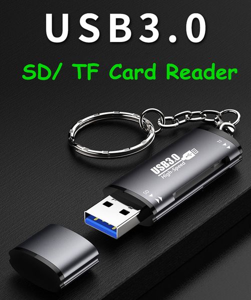 Lettore di schede USB 3.0 2 in 1 per SD Micro-SD TF