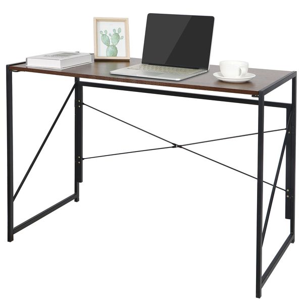 

home office computer desk writing modern simple study industrial style folding