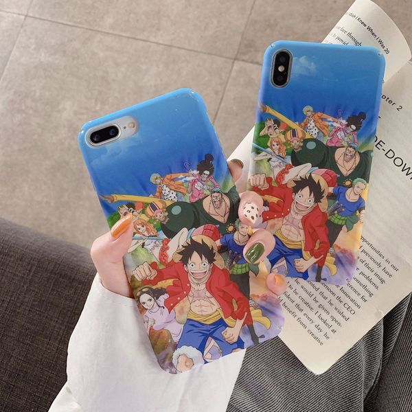 

pirate king lufei is suitable for 8plus apple x mobile phone shell xs max/xr/iphone 7p/6s grinding hard shell