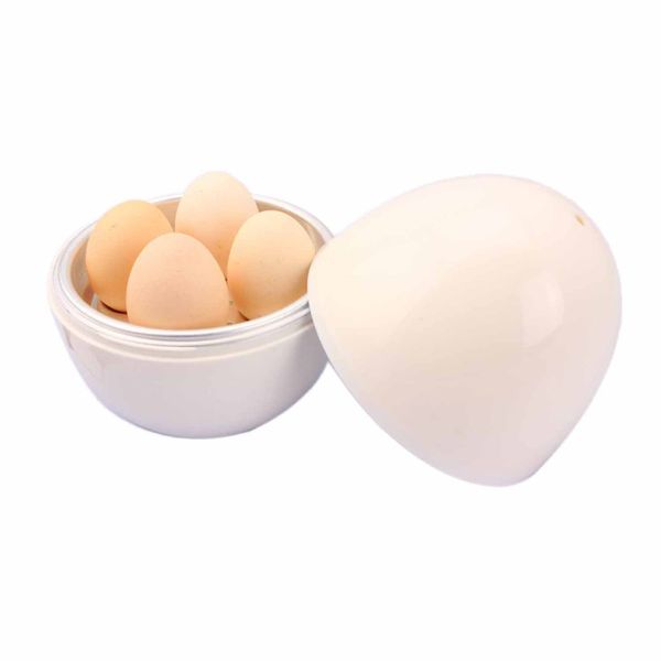 

creative egg shaped microwave egg cooker portable 4 eggs boiler poacher home cooking appliances kitchen gadget tool
