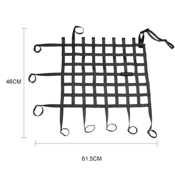 

black universal car racing window net safety equipment off road nylon webbing