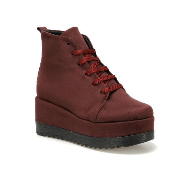 

flo hayal31z suede maroon women 's boots butigo, Black