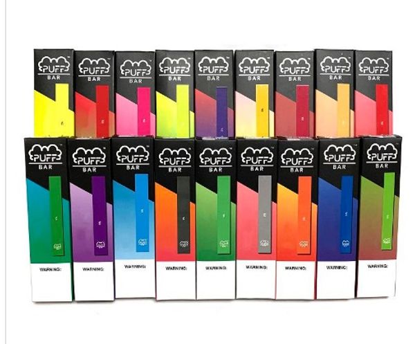 

Слойка бар с новым пакетом с кодом безопасности сигарета 280mah Puffbar Vape ручка стартовый комплект пустой 18 цветов