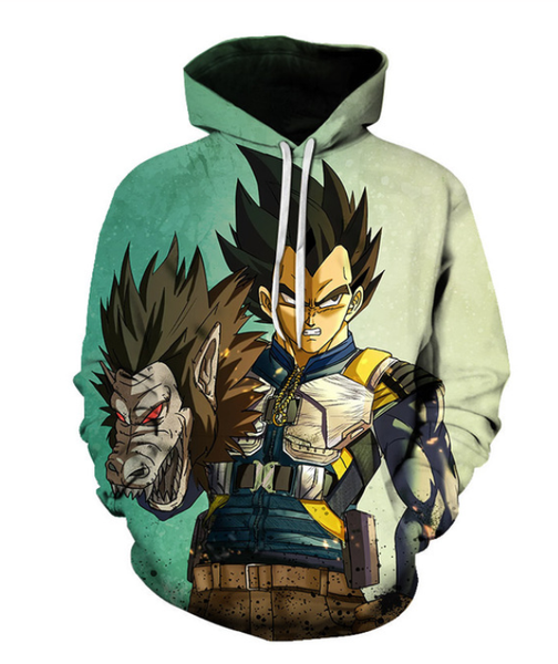 

dragon ball z вегета 3d printed пиджаков аниме супер саян гоку polluver мужчины женщины повседневная прохладный толстовки a670, Black