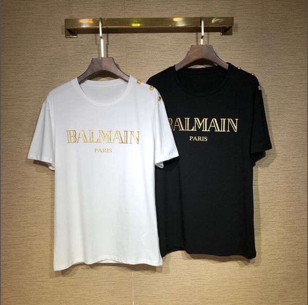 

Spring/summer mens designer t shirts Newest tide brand 2018 Alphabetic printing shirt with Short sleeve justin bieber men and women Lovers h