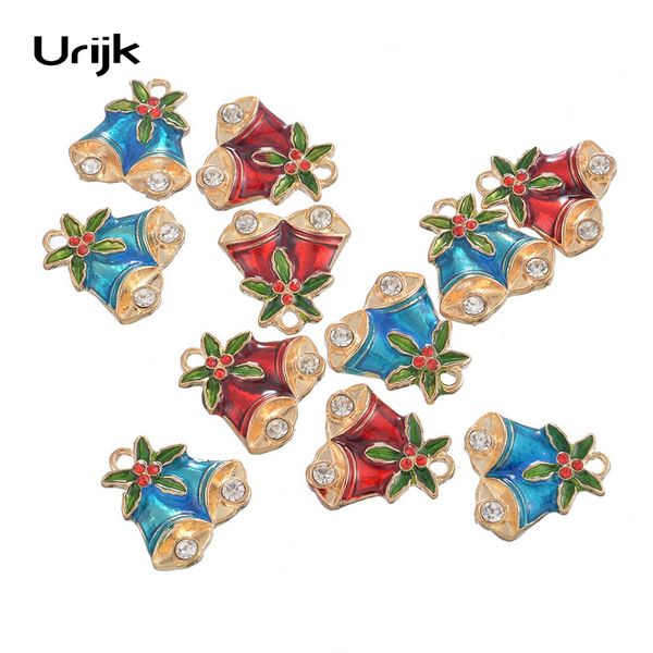 

10pcs pretty gold plated diamond ornament christmas decoration hanging drop pendant christmas party gift kid