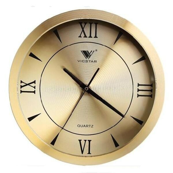 

creative metal big wall clock golden 3d silent watch wall shabby chic living room bedroom l relogio de parede decor sc060