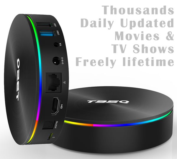 

ядро 10шт t95q amlogic s905x2 quad 4k смарт android 8.1 tv box поток 4 гб ddr 32gb / 64gb rom