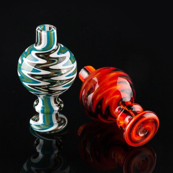 US Color 28mm OD Glass Bubble Cap Carb per Flat Top Quartz Banger Nails Glass Water Bong Pipe Dab Rigs