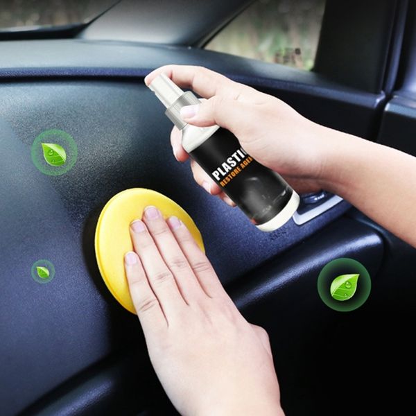 

plastic restore agent instrument panel wax reducing spray auto car interior plastic renovated coating paste maintenance paint water filter c