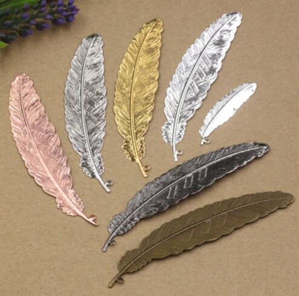 Página de Nice Estilo Vintage Hot Escritório Escola de Metal Feather Bookmark chinês fresco Livro Marcadores fontes de escola Presentes de casamento partido para convidados