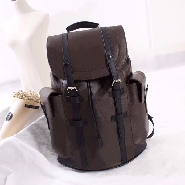

mens chriser backpack soft taiga leather shoulder bag cross body lapbag student bag bookbag handbag purse m43735