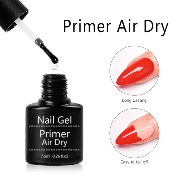 

primer fast dry in air base gel no need of uv/led lamp nail polish long lasting gel lacquer for nail art design sticker for, Red;pink