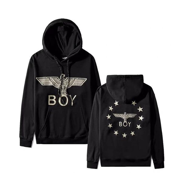 

boy london new arrival mens designer hoodies fashion brand mens by pullover hoodie men women casual eagle print hoodies jacket, Black