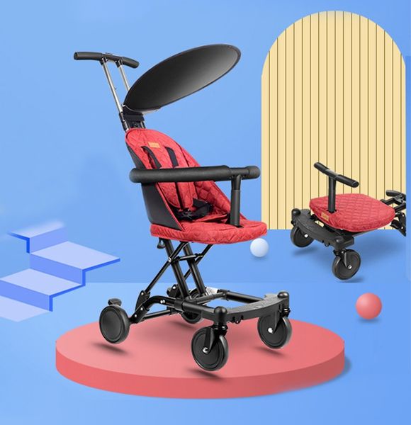 

3 in 1 landscape baby 4 wheels walking car seat head support foldable portable bicycle trolley outdoor stroller