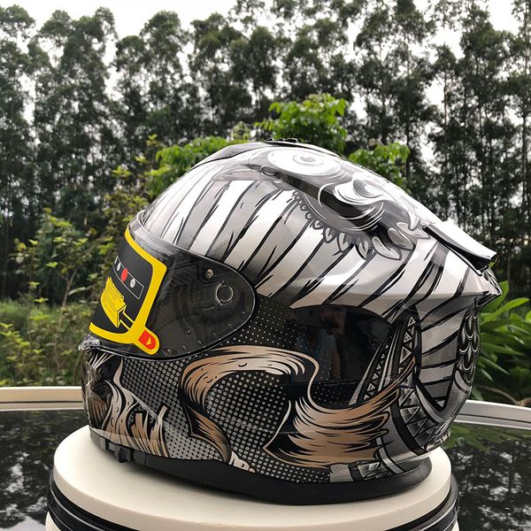 

2020 sun visor dual visor helmet in summer seasdouble lens racing motocross flip up motorcycle helmet with inner