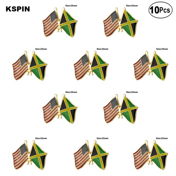 

u.s.a.& jamaica lapel pin flag badge brooch pins badges 10pcs a lot, Gray