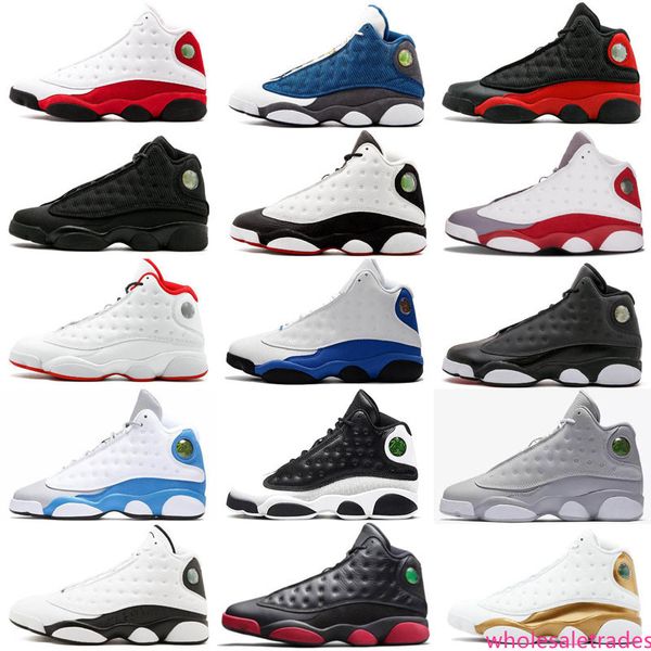 

13 13s men women outdoor shoes gs hyper royal italy blue bordeaux flints chicago bred dmp wheat olive black cat sneakers