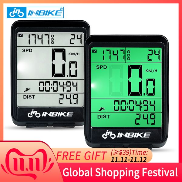 

inbike waterproof bicycle computer wireless and wired mtb bike cycling odometer satch speedometer watch led digital rate