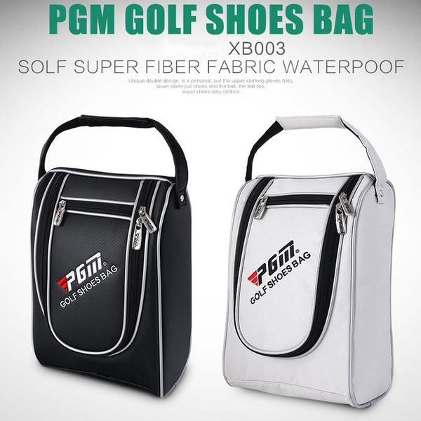 

pgm golf shoes bags pu leather waterproof sport bag casual large capacity golf shoes bag for women and men d0052