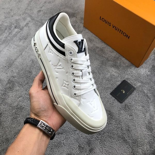 

e6 personality fashion casual men's shoes luxury lace-up running men's shoes original box packaging zapatos hombre, Black