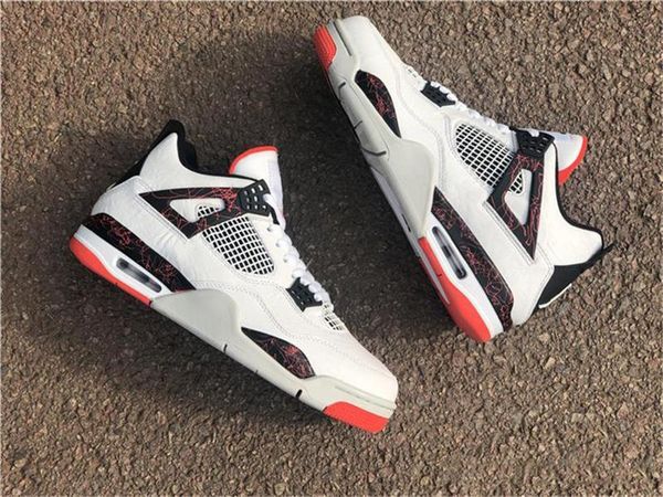 

2020 fashion 4 iv retro pale citron for basketball shoes white black bright crimson 308497 -116 authentic sports shoes size 7 -13