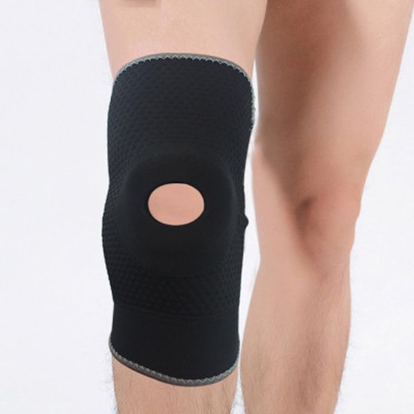 

новый knee brace поддержки сжатия рукав для артрита бег велосипед баскетбол спорт joint pain relief мениска 1 шт, Black;gray