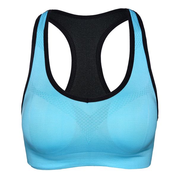 

women stretch workout tank seamless fitness yoga padded sports bra racerback running underwear push up seamless yoga bra, White;black