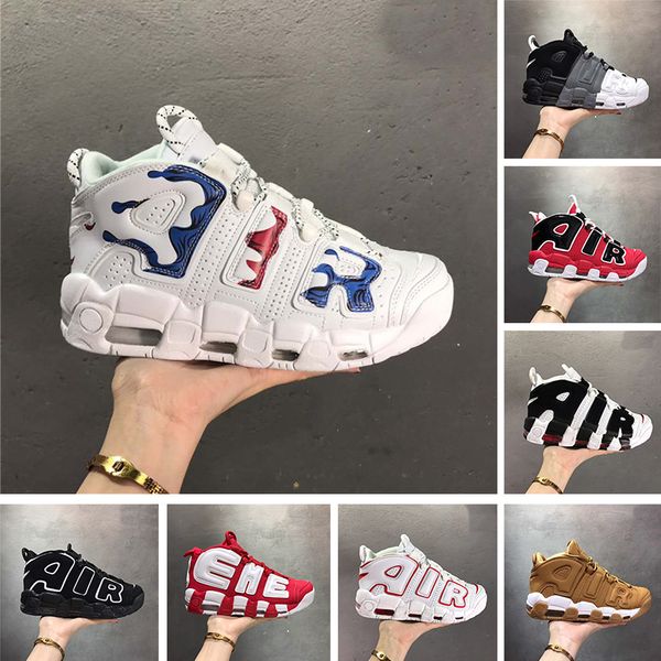 

with box 2019 96 qs olympic varsity maroon more mens basketball shoes 3m scottie pippen uptempo chicago trainers sports sneakers size 13