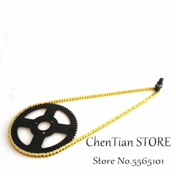 

25h 136 links loops chain and 68t sprocket for 47cc 49cc 2 stroke engine atv quad go kart dirt pocket mini bike motorcycle