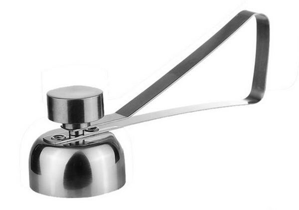 

нержавеющая сталь вареное яйцо топпер оболочки резак молоток сырое яйцо крекер сепаратор яйцо открывалка кухня гаджеты