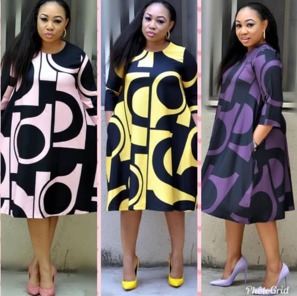 

2018 elegent fashion style african womendress, Red