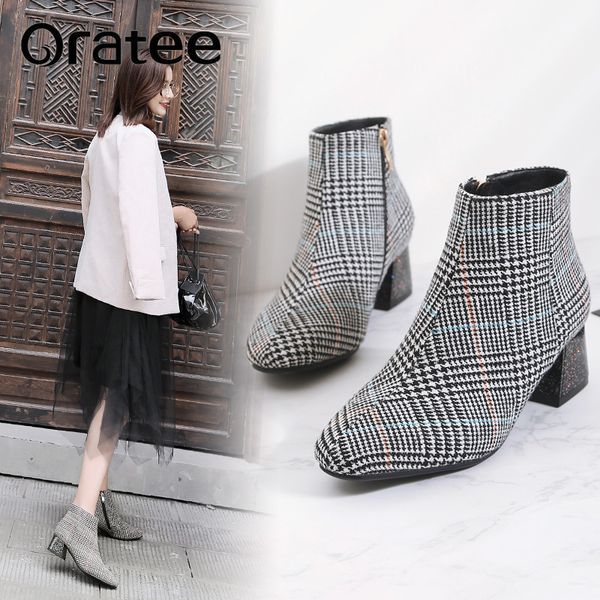 

women boots round toe zip leather boots casual shoes ayakkabi sandalet bayan, Black