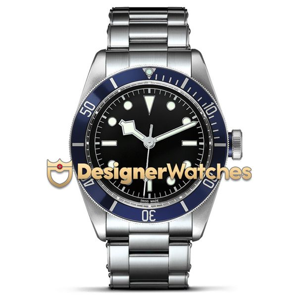 

classic mens watches m79230b-0008316l stainless steel mehcanical 8215 automatic watch sapphire diver swim wristwatches montre de luxe, Slivery;brown