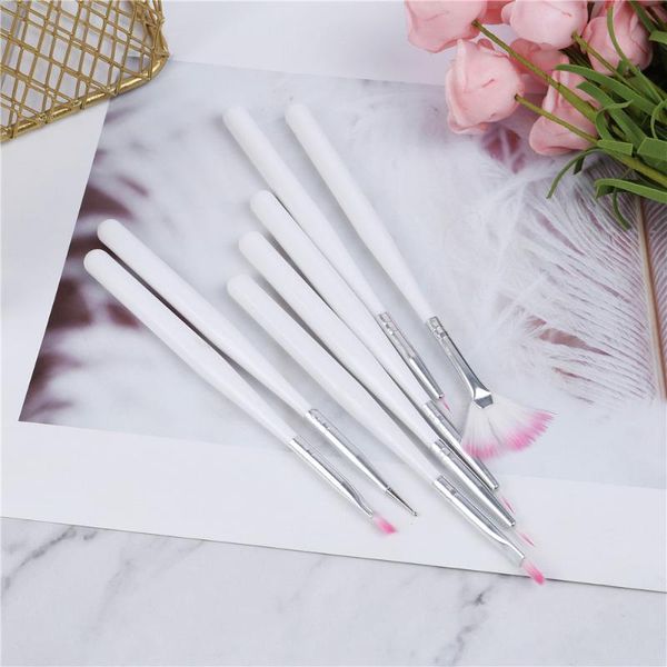 

nail brushes nail art brush tools painting brushes drawing 7 pcs, Yellow