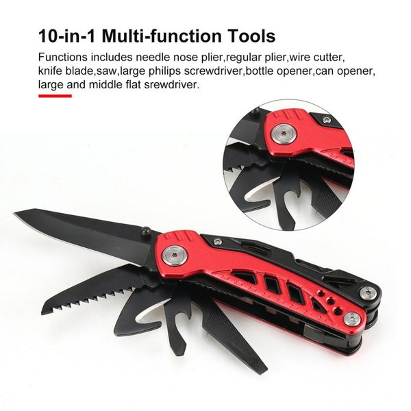 

new outdoor multitool pliers serrated knife jaw hand tools portable screwdriver pliers knife set for survival camping