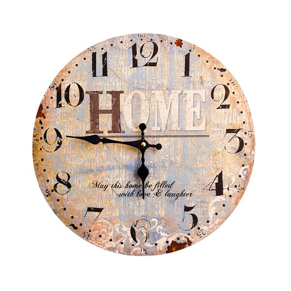 

wooden wall clock modern design silent mechanism shabby chic antique wall clock equitation klok nordic bedroom decorative 50q064