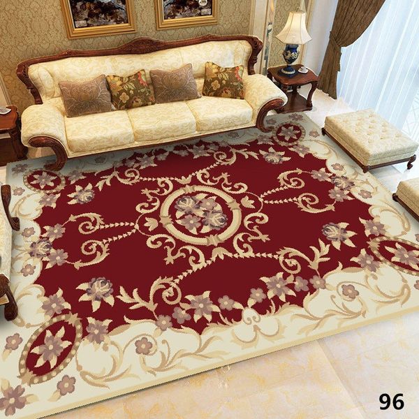 European Style Living Room Carpet Big Area Decoration Floral Carpet Bedroom Soft House Rug Door Mat Coffee Table American Shaw Berber Carpet Discount